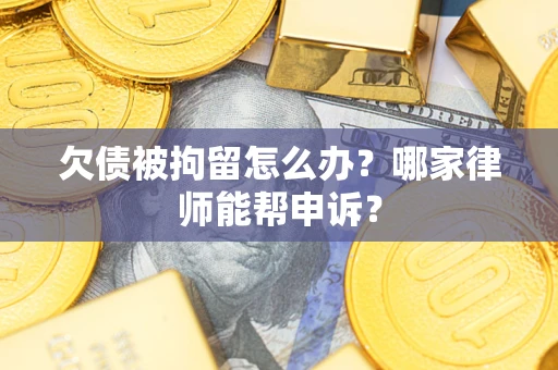 北京欠债被拘留怎么办？哪家律师能帮申诉？