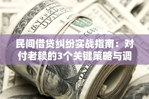 北京民间借贷纠纷实战指南：对付老赖的3个关键策略与调解盲区解析