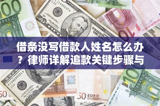 北京借条没写借款人姓名怎么办？律师详解追款关键步骤与证据链构建