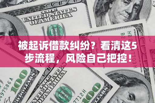 北京被起诉借款纠纷？看清这5步流程，风险自己把控！