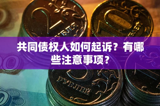 北京共同债权人如何起诉？有哪些注意事项？